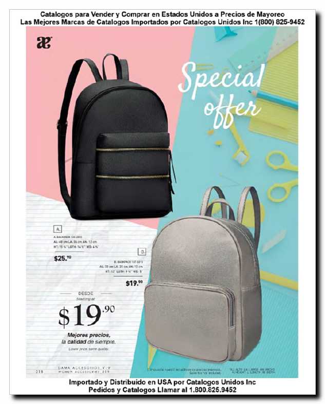 Llamanos al 1(800) 825-9452<br>Catalogos USA<br>(24 of 31)