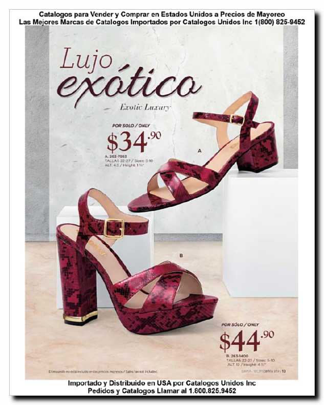 Llamanos al 1(800) 825-9452<br>Catalogos USA<br>(13 of 257)