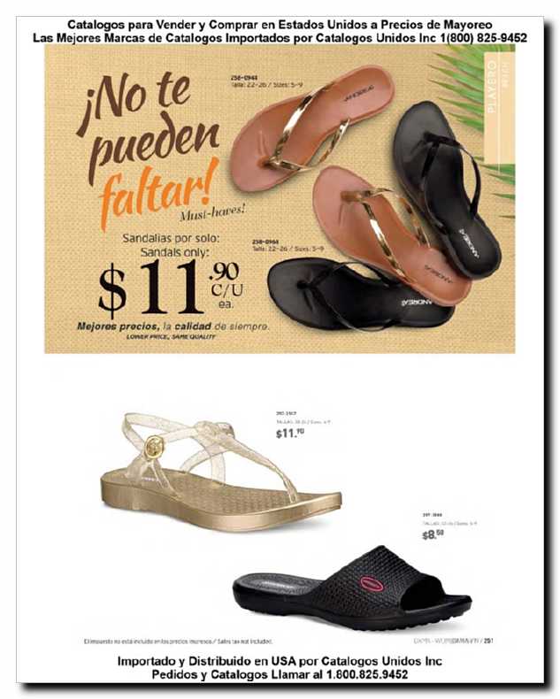 Llamanos al 1(800) 825-9452<br>Catalogos USA<br>(251 of 257)