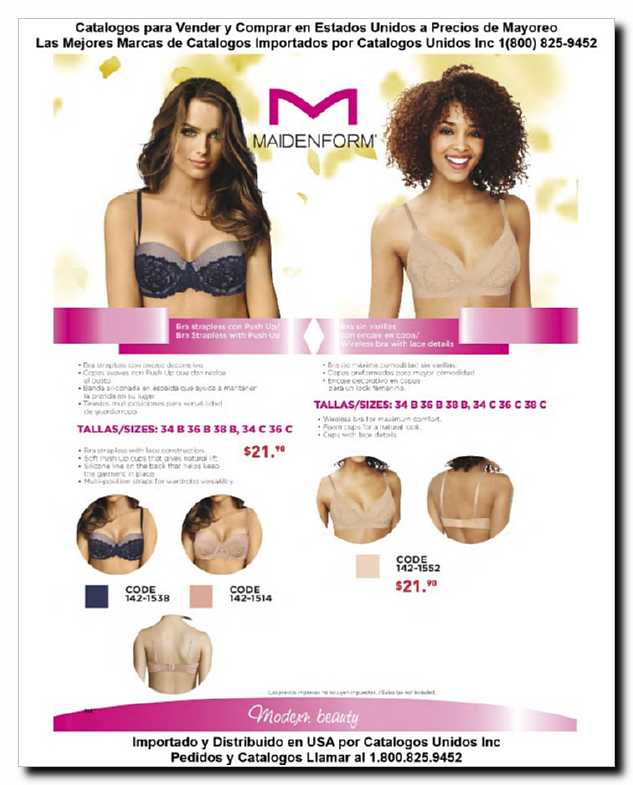 Llamanos al 1(800) 825-9452<br>Catalogos USA<br>(114 of 116)