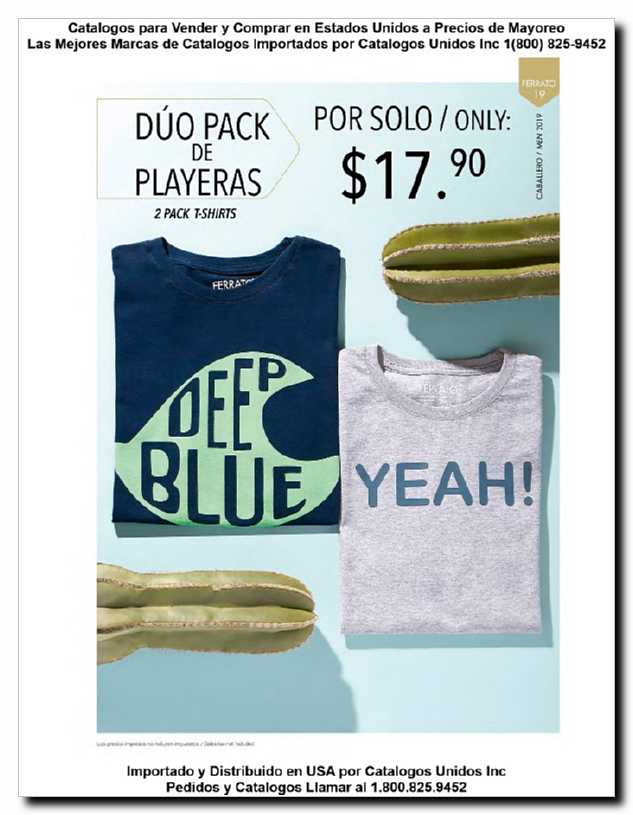 Llamanos al 1(800) 825-9452<br>Catalogos USA<br>(19 of 59)