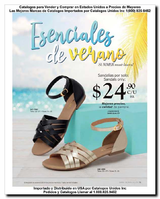 Llamanos al 1(800) 825-9452<br>Catalogos USA<br>(75 of 257)