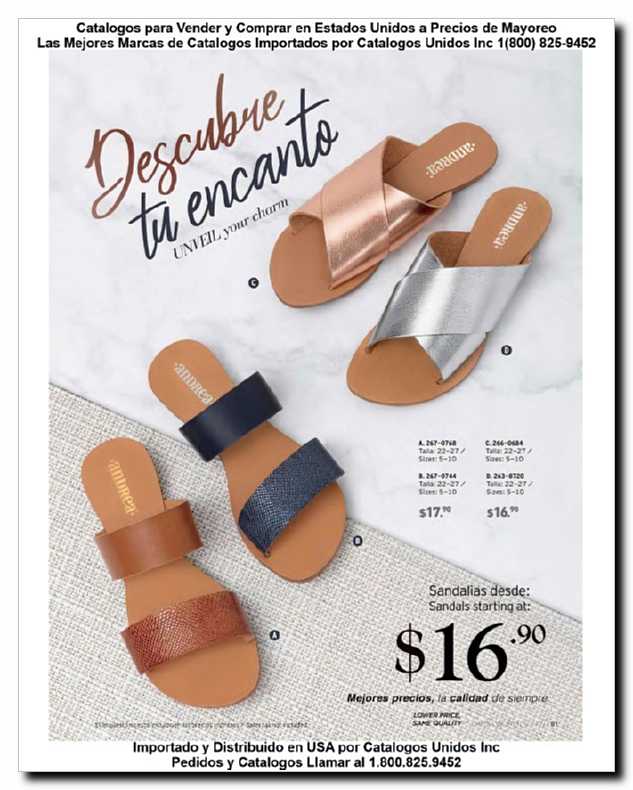 Llamanos al 1(800) 825-9452<br>Catalogos USA<br>(81 of 257)