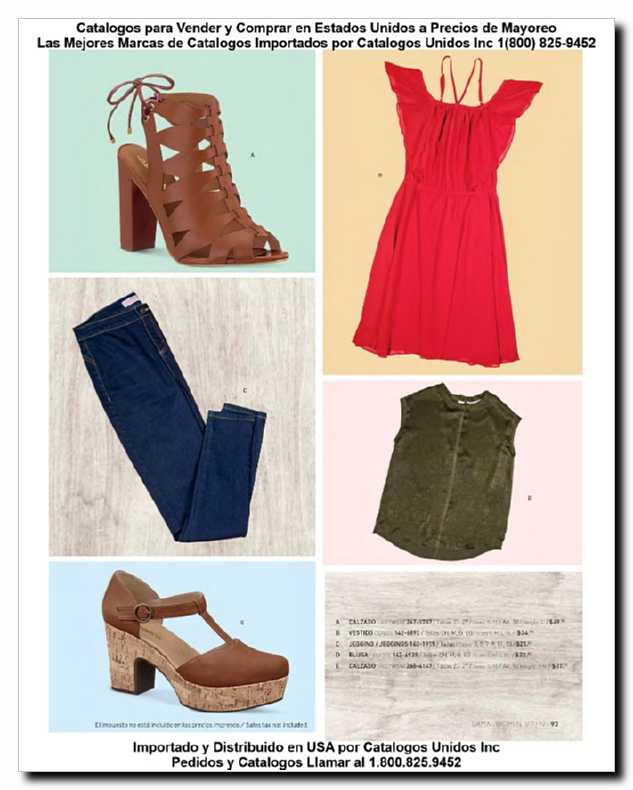 Llamanos al 1(800) 825-9452<br>Catalogos USA<br>(93 of 257)
