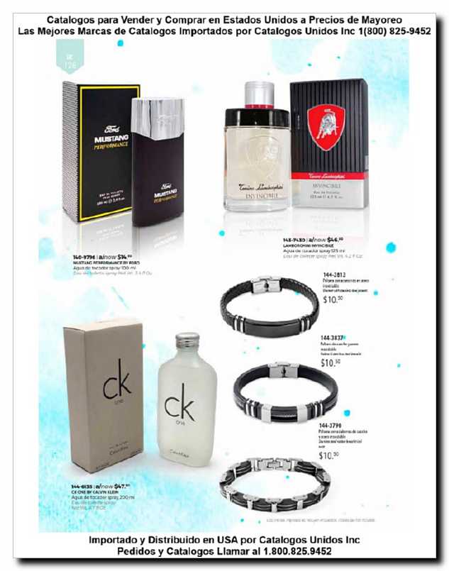 Llamanos al 1(800) 825-9452<br>Catalogos USA<br>(128 of 129)